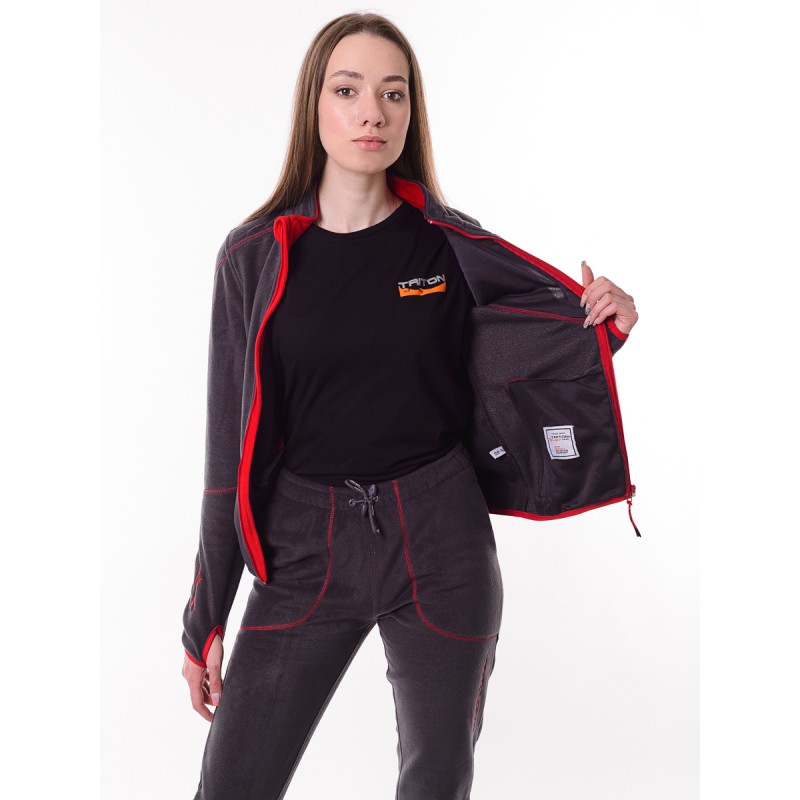 Костюм женский Triton Gear Рич, флис, серый, размер 52-54, 170-176 см