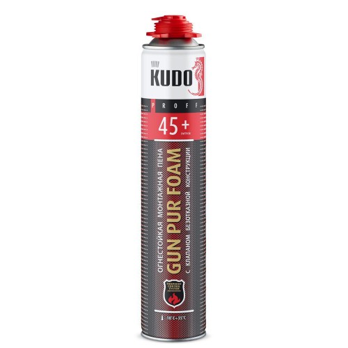 Пена монтажная огнестойкая Kudo Fire Proof 45+, 1 л