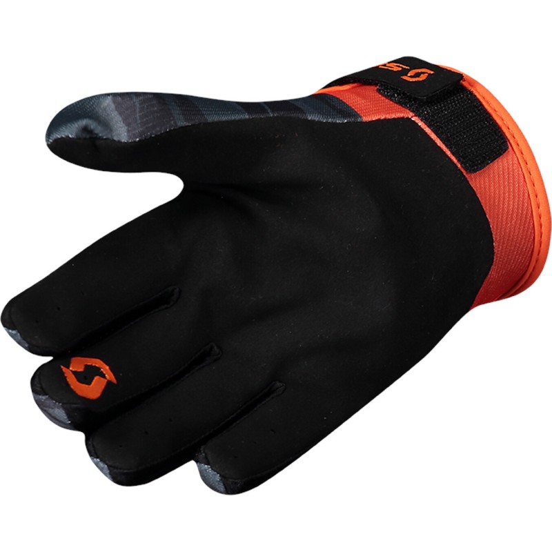 Мотоперчатки Scott 350 Dirt, черный камуфляж/оранжевый, размер М