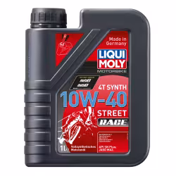 Масло моторное синтетическое для 4Т мотоциклов  Liqui Moly Motobike  Synth Street Race 10W40, 1л