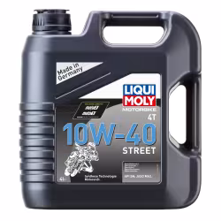 Масло моторное синтетическое для 4Т мотоциклов Liqui Moly Motobike 4T Street 10W40, 4 л