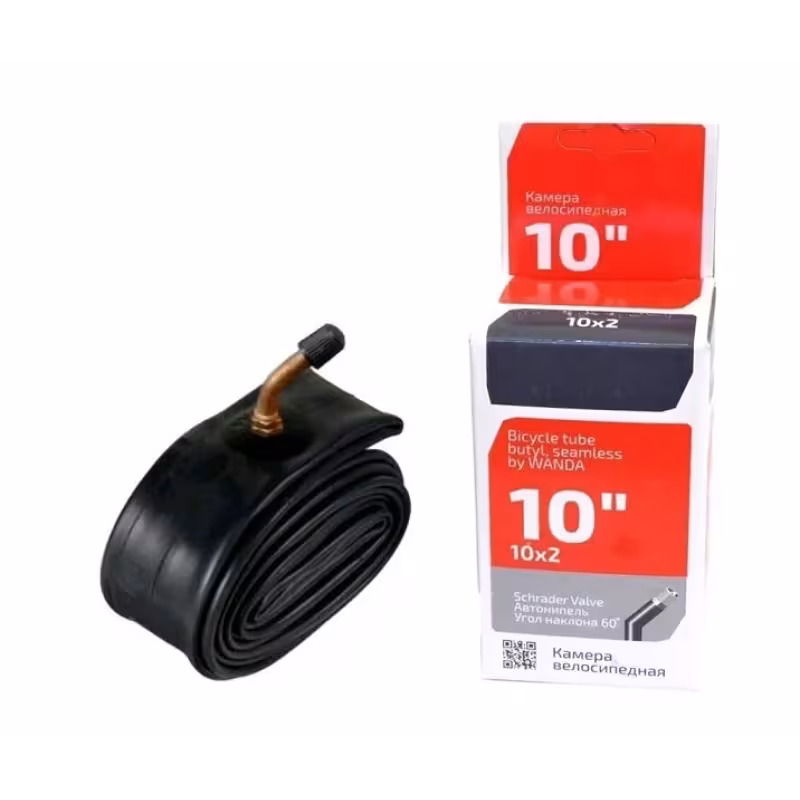 Камера 10x2,00 TU1030B бутил Schrader (AV) загнутый ниппель, Trix 