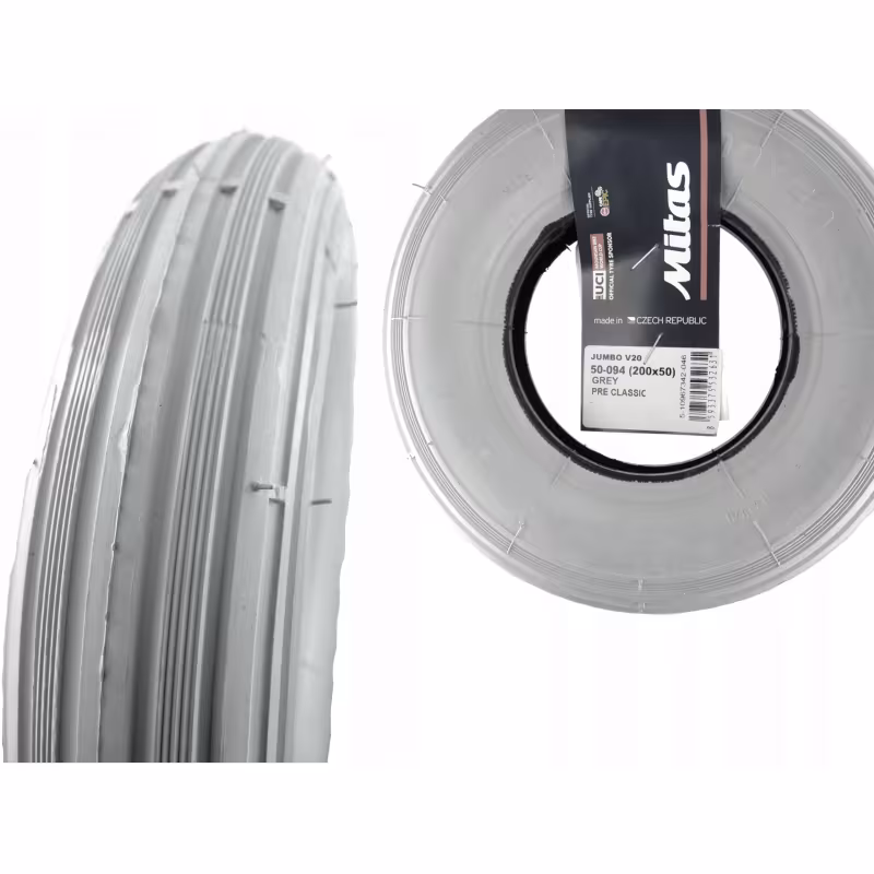 Покрышка для инвалидных колясок Mitas Jumbo 510967342046, 200x50 мм, серая
