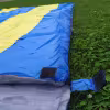 Мешок спальный двухместный Mircamping КС-018, синий/желтый (до -5°С)