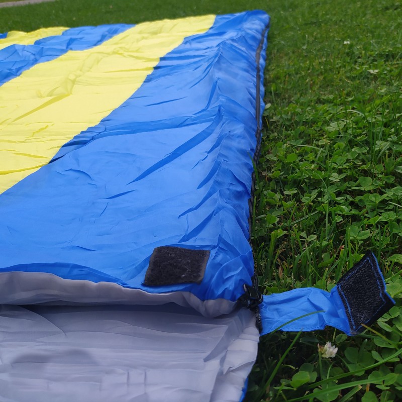 Мешок спальный двухместный Mircamping КС-018, синий/желтый (до -5°С)