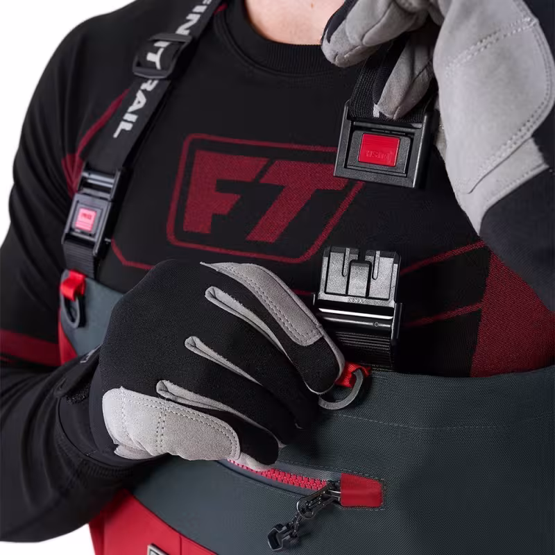 Полукомбинезон-вейдерсы Finntrail Aquamaster New, мембрана Hard-Tex, красный, размер 48-50 (M), 170-180 см