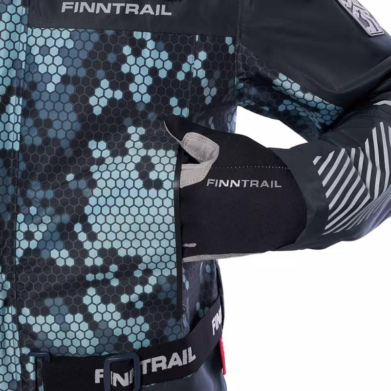 Куртка мужская Finntrail Mudway 2010, мембрана Hard-Tex, серый камуфляж, размер 44-46 (S), 165-175 см