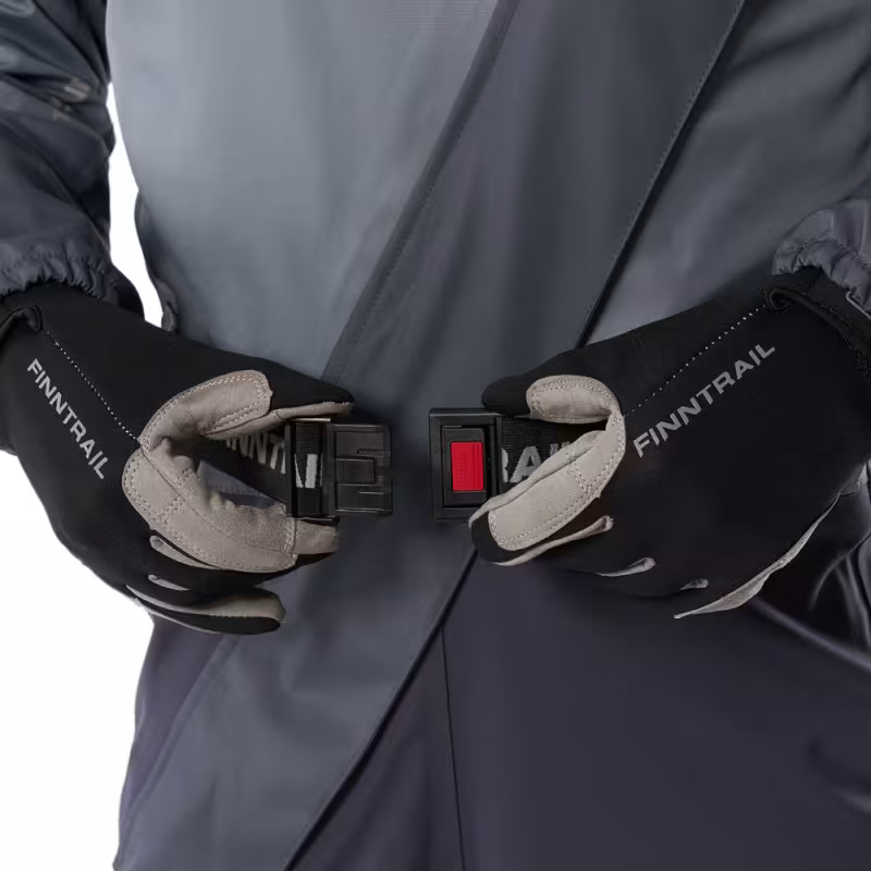 Комбинезон-вейдерсы Finntrail Drysuit PRO 2504, мембрана Hard-Tex, серый, размер 44-46 (S), 165-175 см