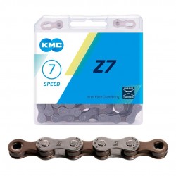 Цепь велосипедная KMC Z-7, KMC-Z7OEM, 7 скоростей, 116 звеньев, 1/2"x 3/32", OEM