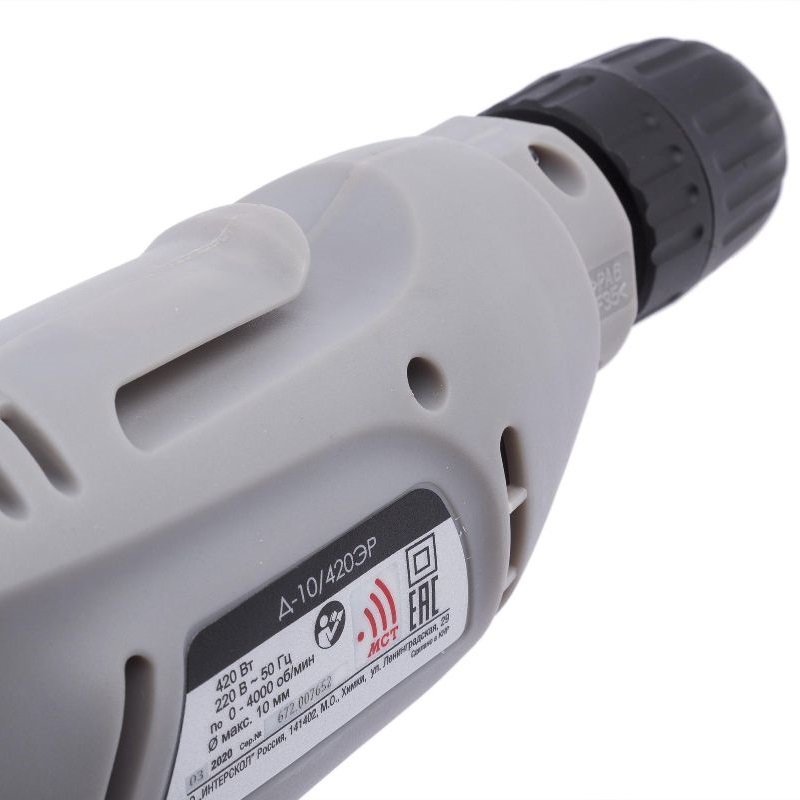 Дрель сетевая Интерскол Д-10/420ЭР