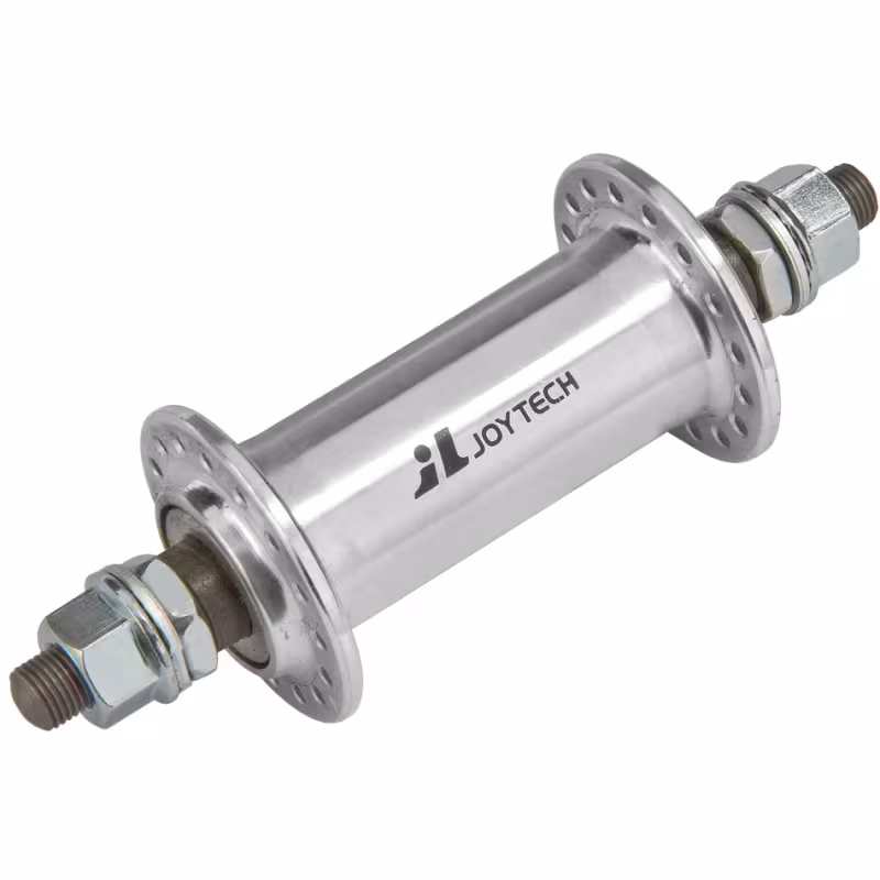 Втулка передняя JY-765, 130135, 32H, для BMX, ось 3/8", алюминий, серебристая