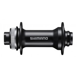 Втулка передняя Shimano MT400, EHBMT400AX, 36 отверстий, C Lock, под ось 15 мм, без оси, OLD 100мм, черный