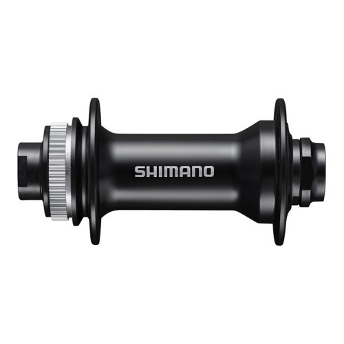 Втулка передняя Shimano MT400, EHBMT400AX, 36 отверстий, C Lock, под ось 15 мм, без оси, OLD 100мм, черный
