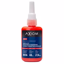 Фиксатор резьбы сильной фиксации неразъемный Axiom AS312, 50 мл, красный