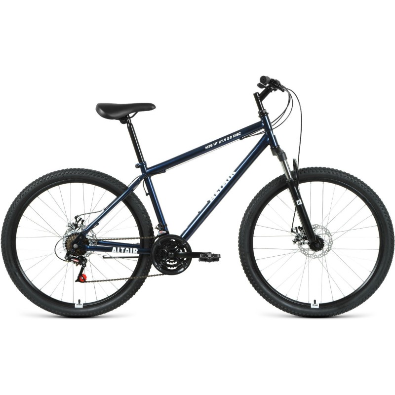 Велосипед 27,5 ALTAIR MTB HT 2.0 disc (27,5" 21 ск. рост 19") темно-синий/белый