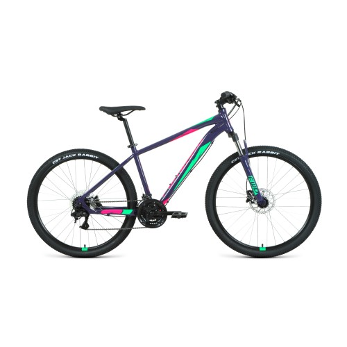 Велосипед 27,5 FORWARD APACHE 3.2 disc (27,5" 21 ск. рост 15") фиолетовый/зеленый