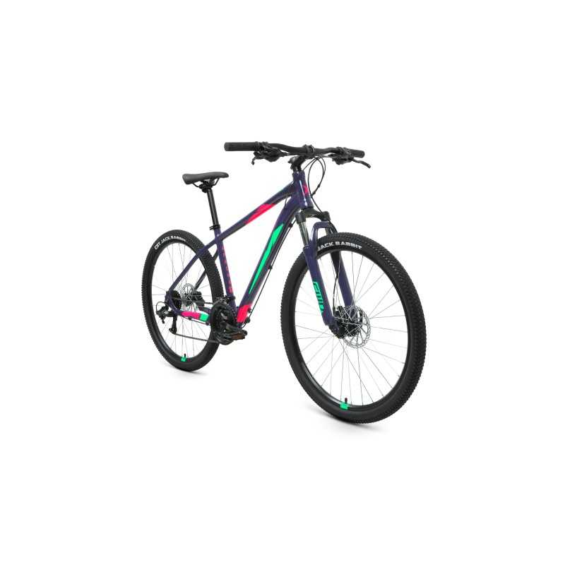 Велосипед 27,5 FORWARD APACHE 3.2 disc (27,5" 21 ск. рост 15") фиолетовый/зеленый