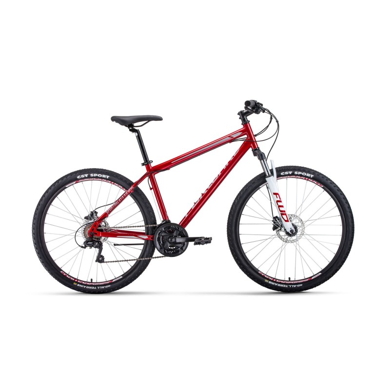 Велосипед 27,5 FORWARD SPORTING 3.0 disc (27,5" 21 ск. рост 17") темно-красный/серый