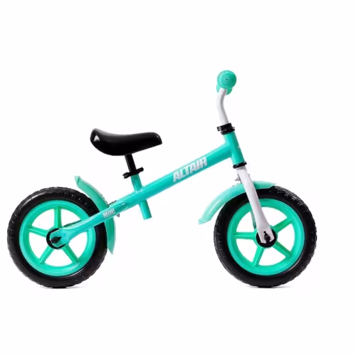 Беговел 12 ALTAIR MINI бирюзовый/белый