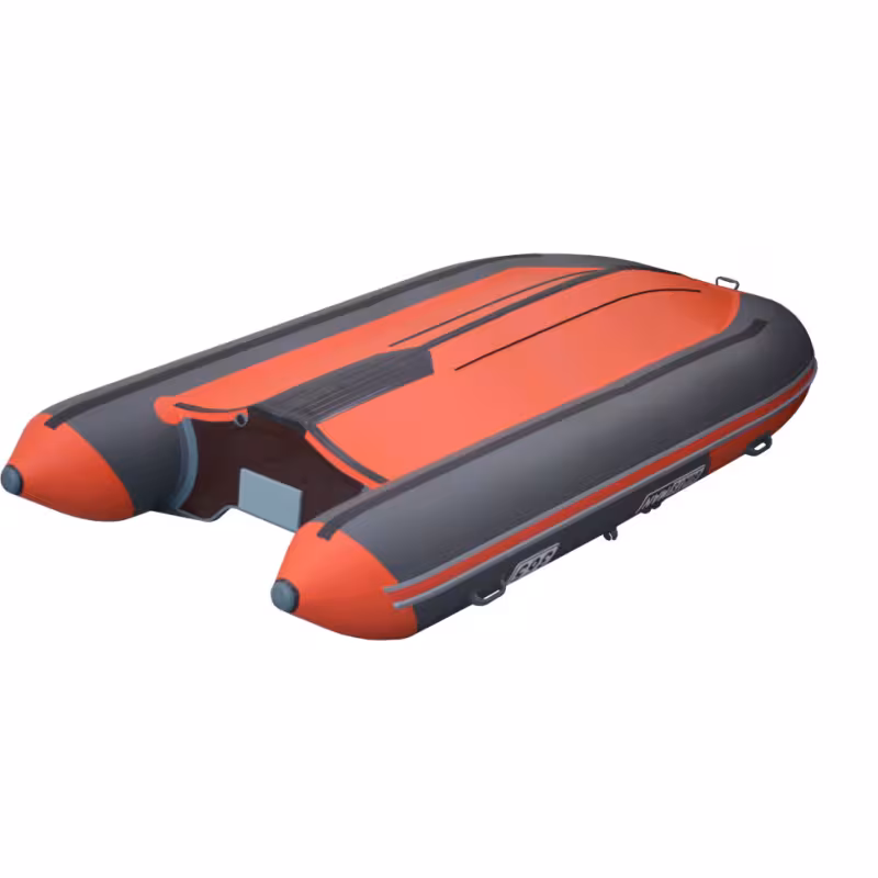Надувная лодка ПВХ Flinc Boatsman BT365SK, пайол фанерный, графит/оранжевый