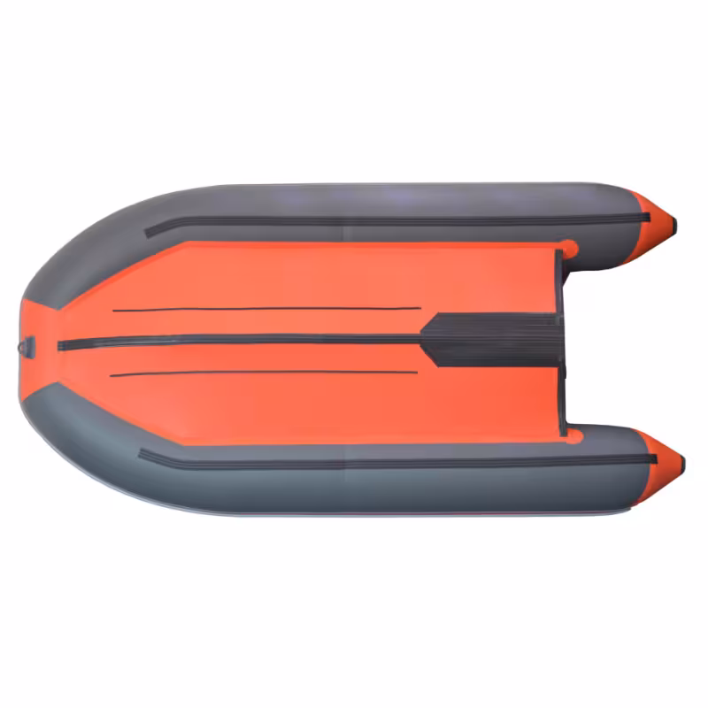 Надувная лодка ПВХ Flinc Boatsman BT365SK, пайол фанерный, графит/оранжевый