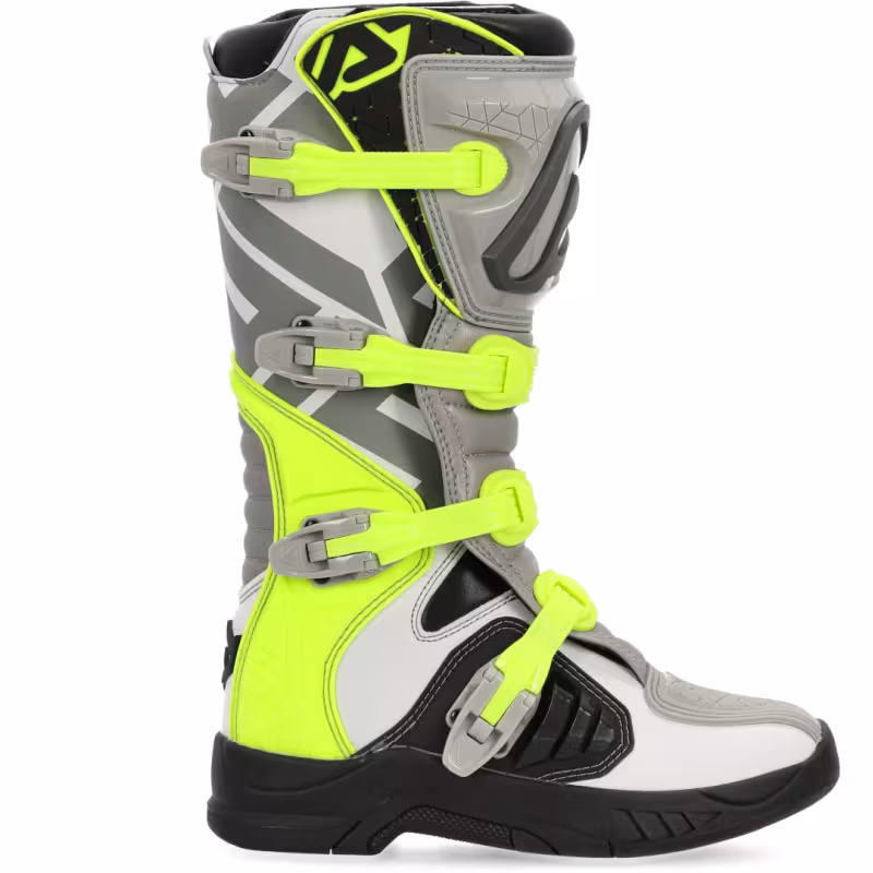 Мотоботы кроссовые Acerbis X-Team Boots Grey/Yellow, серый/желтый, размер 39
