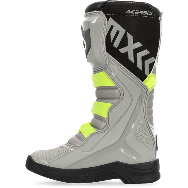 Мотоботы кроссовые Acerbis X-Team Boots Grey/Yellow, серый/желтый, размер 42