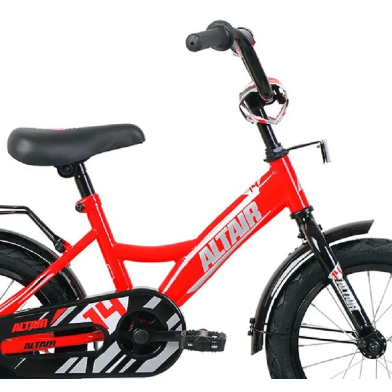 Велосипед ALTAIR KIDS 14 (14", 1 скорость), красный/серебристый