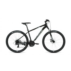 Велосипед 27,5 FORWARD APACHE 2.2 S disc (27,5", 21 скорость, рост 21"), черный/серый