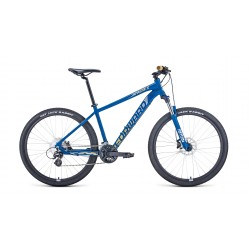 Велосипед 27,5 FORWARD APACHE X (27,5", 16 скоростей, рост 17"), синий матовый/серебристый