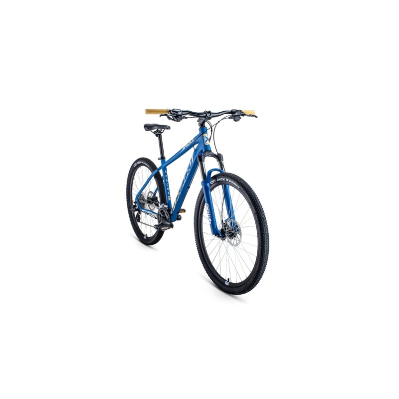 Велосипед 27,5 FORWARD APACHE X (27,5", 16 скоростей, рост 17"), синий матовый/серебристый