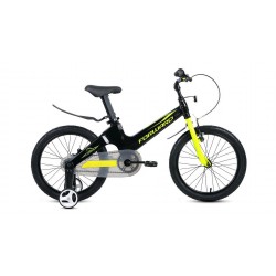 Велосипед 18 FORWARD COSMO (18", 1 скорость), черный/зеленый
