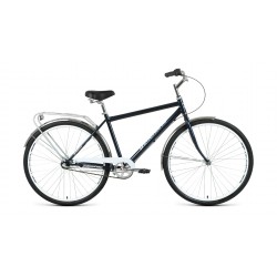 Велосипед 28 FORWARD DORTMUND 3.0 (28", 3 скорости, рост 19"), темно-синий/белый