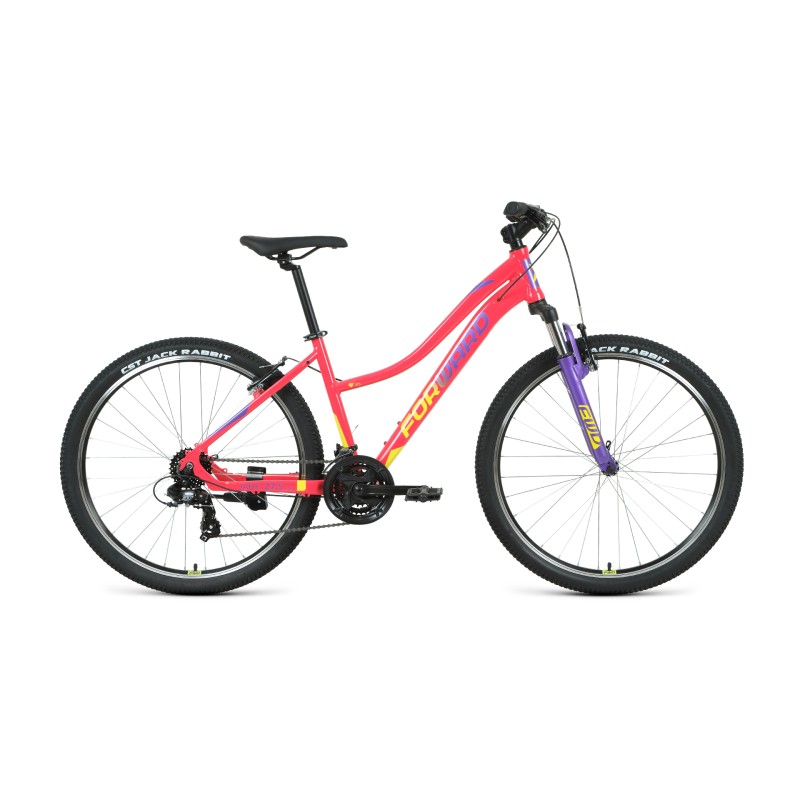 Велосипед 27,5 FORWARD JADE 1.2 S (27,5", 21 скорость, рост 16,5"), розовый/желтый