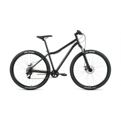 Велосипед 29 Forward Sporting 2.2 disc (29", 8 скоростей, рост 17"), черный/темно-серый
