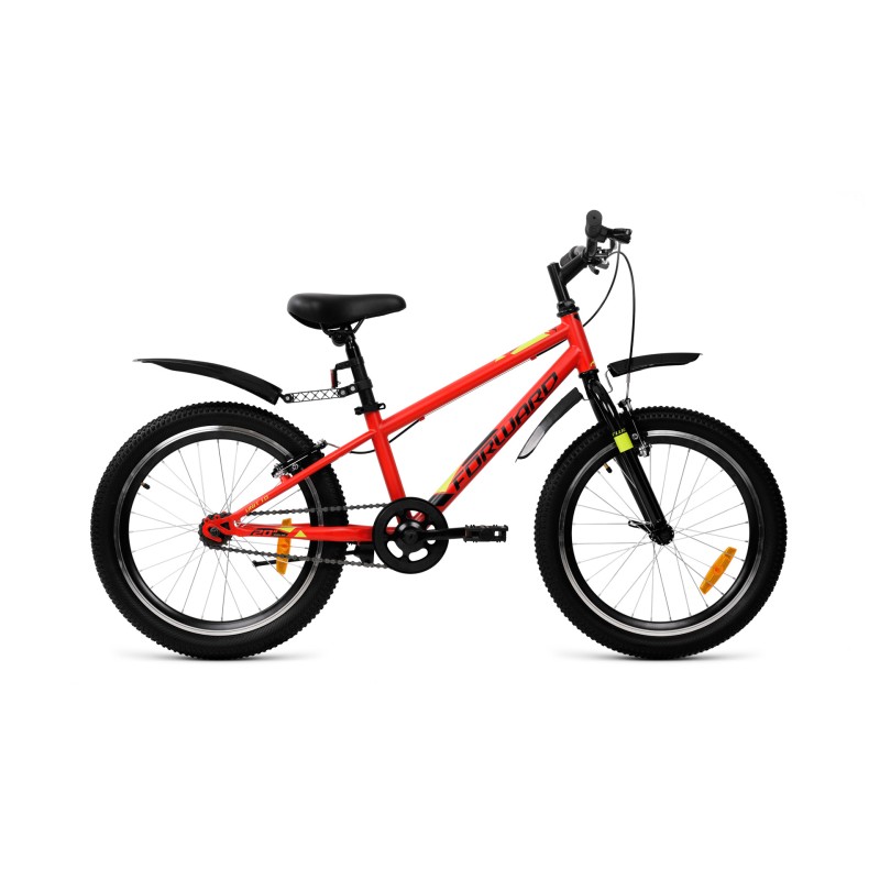 Велосипед 20 FORWARD UNIT 1.0 (20", 1 скорость, рост 10,5"), красный матовый