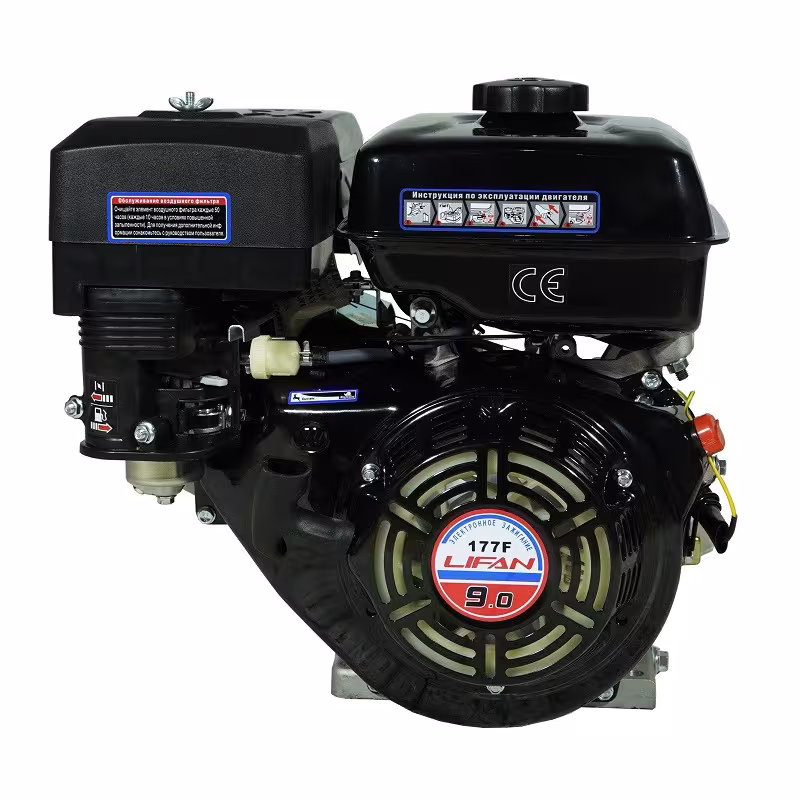 Двигатель бензиновый Lifan 177F D25 (крышка картера F-R)