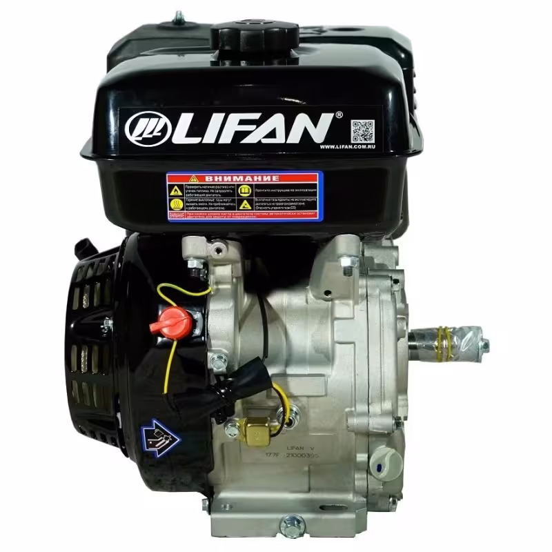 Двигатель бензиновый Lifan 177F D25 (крышка картера F-R)