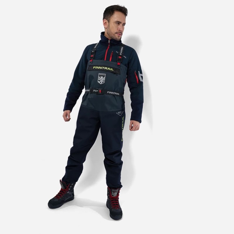 Полукомбинезон-вейдерсы Finntrail Enduro, мембрана Hard-Tex, черный, размер 48-50 (M), 170-180 см