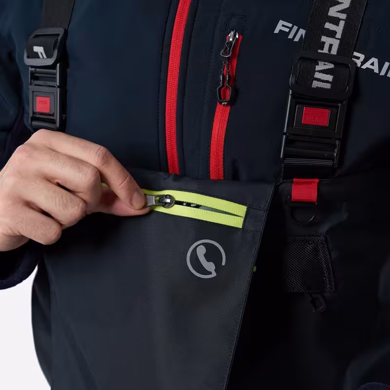 Полукомбинезон-вейдерсы Finntrail Enduro, мембрана Hard-Tex, черный, размер 48-50 (M), 170-180 см