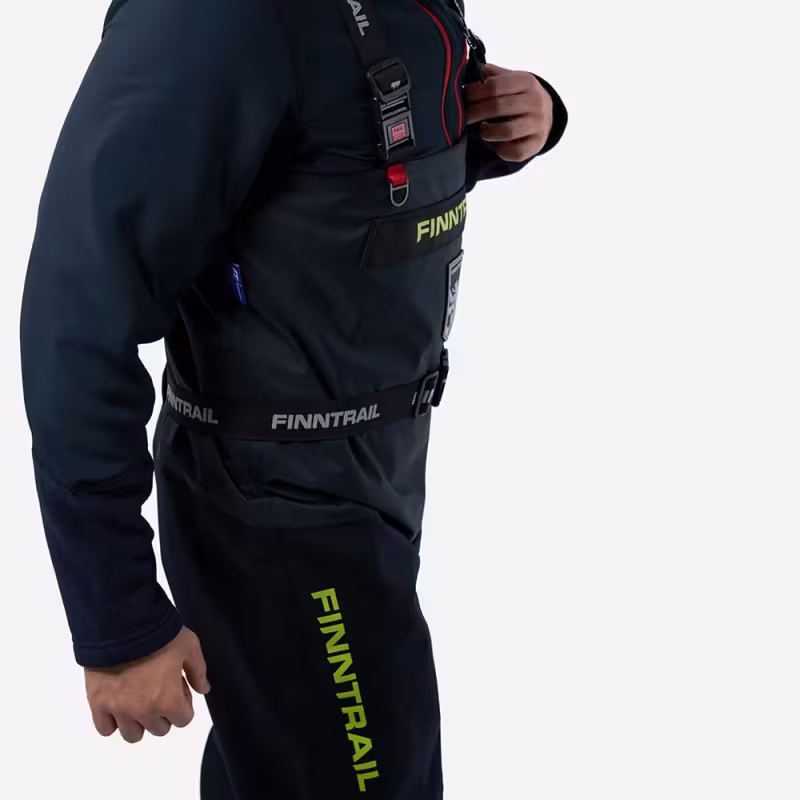 Полукомбинезон-вейдерсы Finntrail Enduro, мембрана Hard-Tex, черный, размер 48-50 (M), 170-180 см