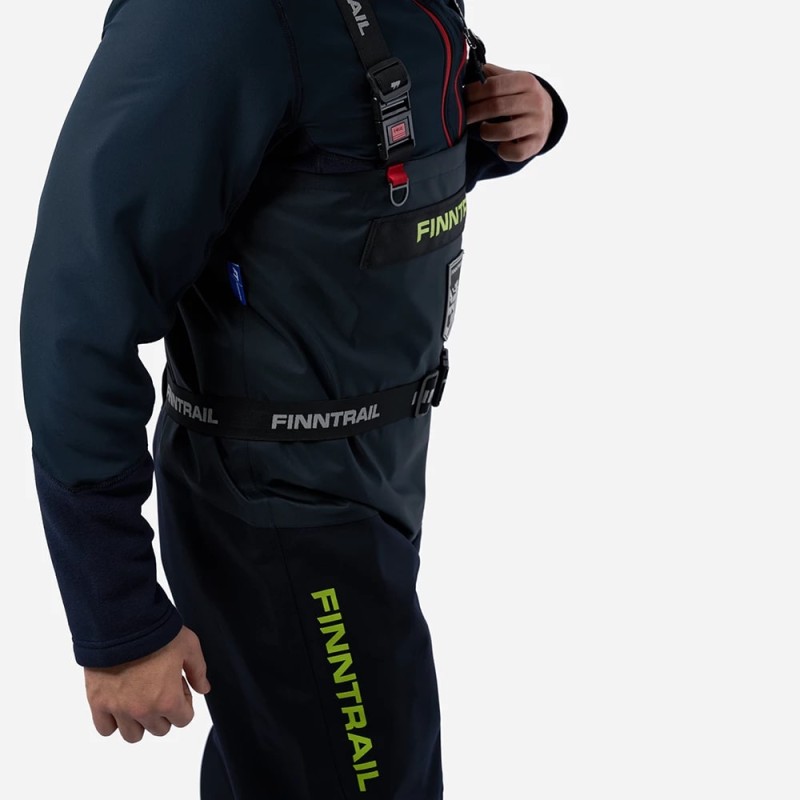 Полукомбинезон-вейдерсы Finntrail Enduro, мембрана Hard-Tex, черный, размер 48-50 (M), 170-180 см