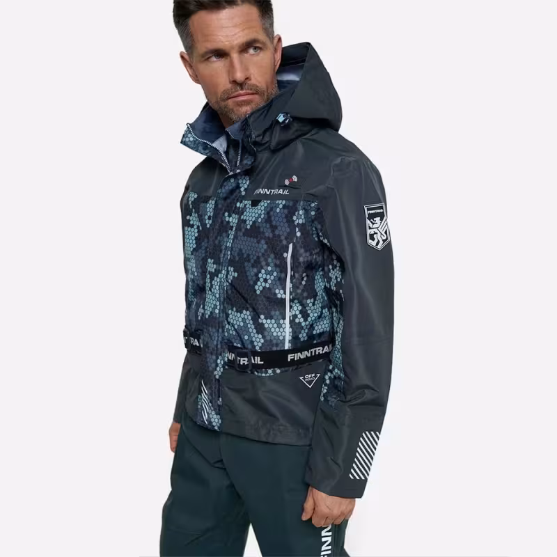 Куртка мужская Finntrail Mudway 2010, мембрана Hard-Tex, серый камуфляж, размер 48-50 (M), 170-180 см