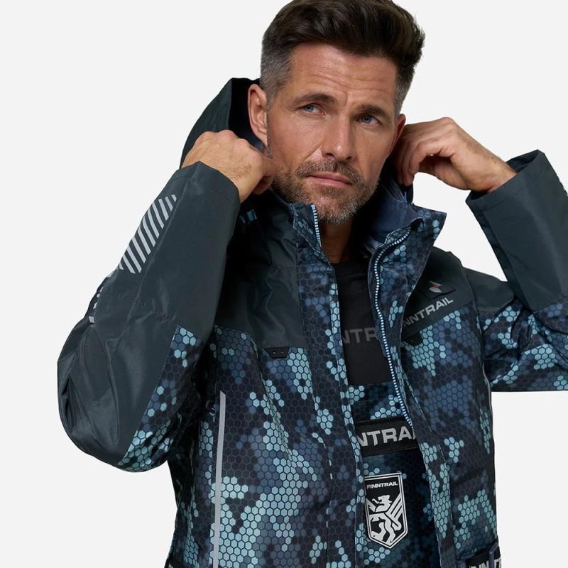 Куртка мужская Finntrail Mudway 2010, мембрана Hard-Tex, серый камуфляж, размер 50-52 (L), 175-185 см