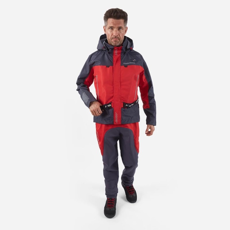 Куртка мужская Finntrail Mudway 2010, мембрана Hard-Tex, красный, размер 50-52 (L), 175-185 см