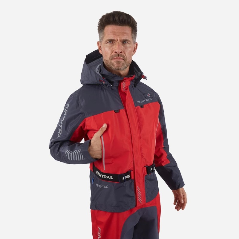 Куртка мужская Finntrail Mudway 2010, мембрана Hard-Tex, красный, размер 54-56 (XL), 180-190 см