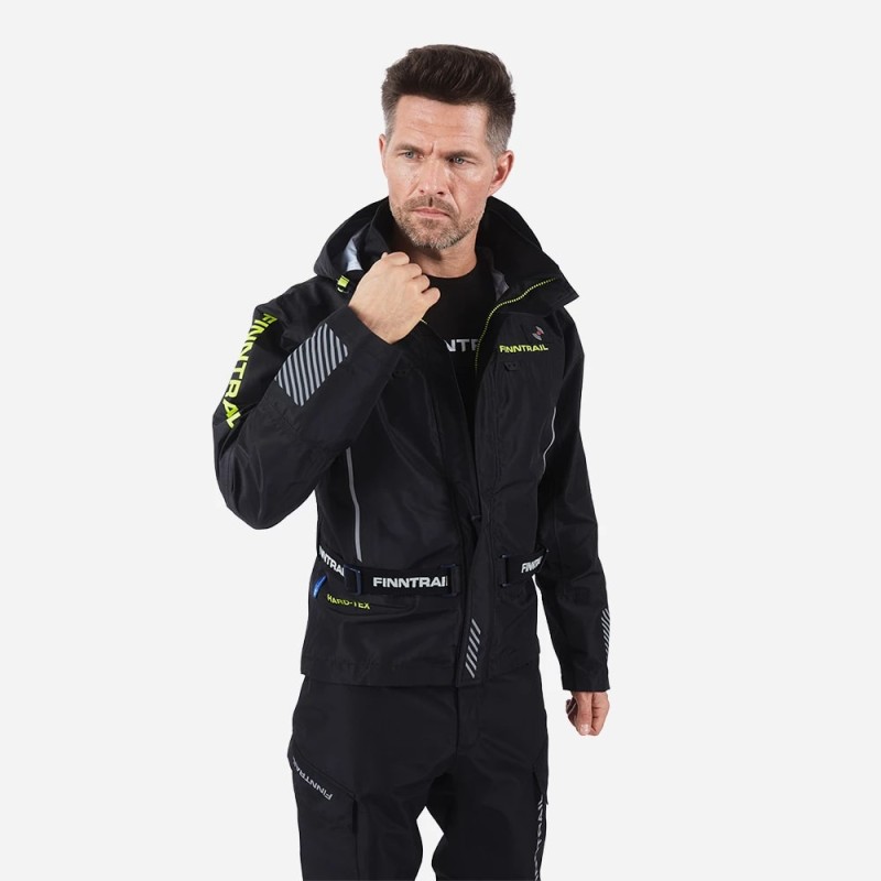 Куртка мужская Finntrail Mudway 2010, мембрана Hard-Tex, черный, размер 44-46 (S), 165-175 см