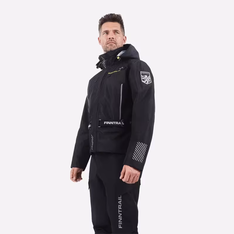 Куртка мужская Finntrail Mudway 2010, мембрана Hard-Tex, черный, размер 48-50 (M), 170-180 см