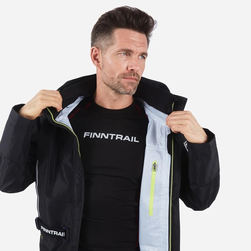 Куртка мужская Finntrail Mudway 2010, мембрана Hard-Tex, черный, размер 48-50 (M), 170-180 см