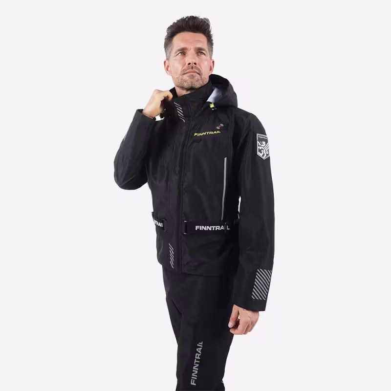 Куртка мужская Finntrail Mudway 2010, мембрана Hard-Tex, черный, размер 50-52 (L), 175-185 см